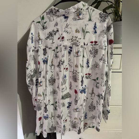 Rabbit print button down shirt - Picture 3 of 3